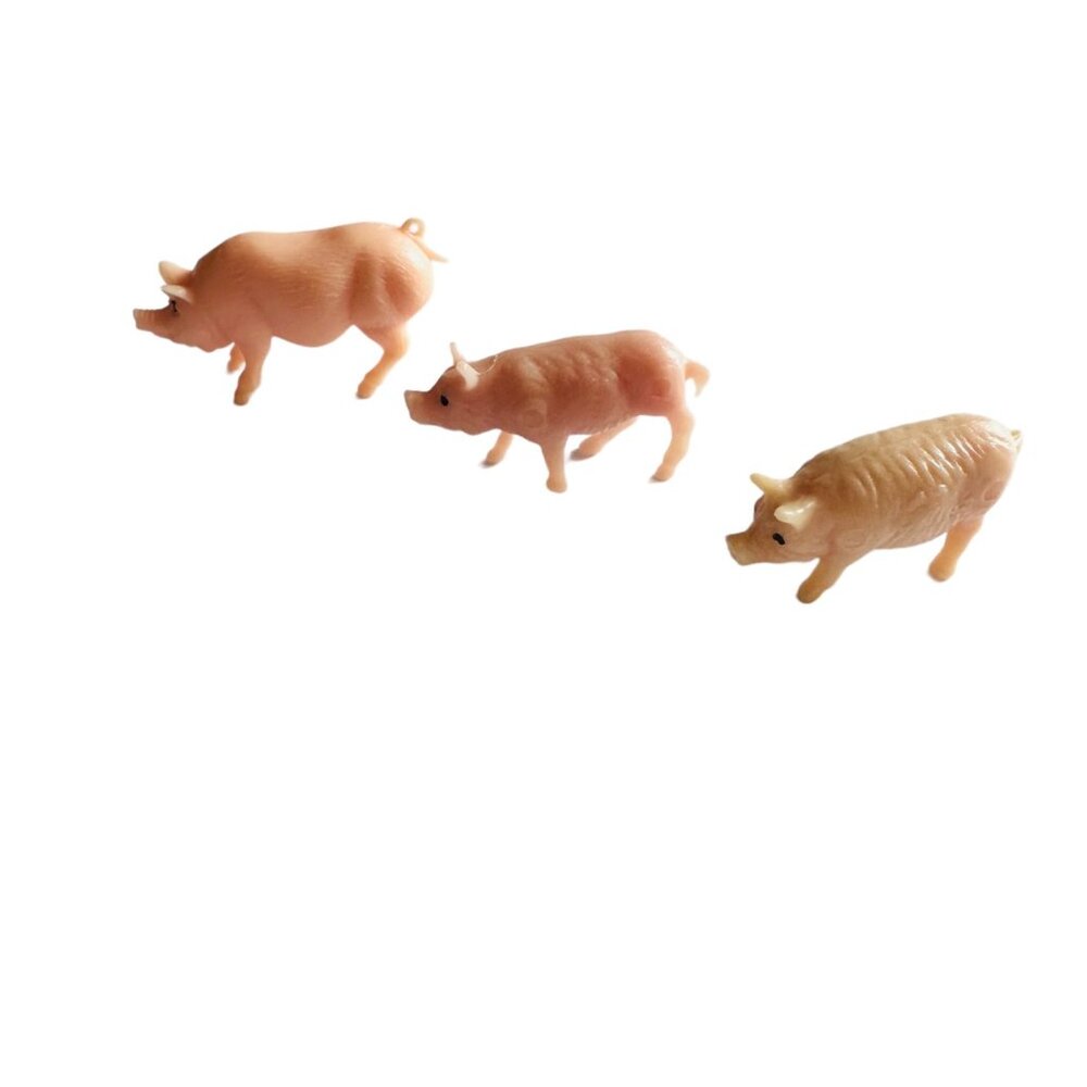 Pig Family Farm Animals Momma Dad Piglet Baby Lot of 3